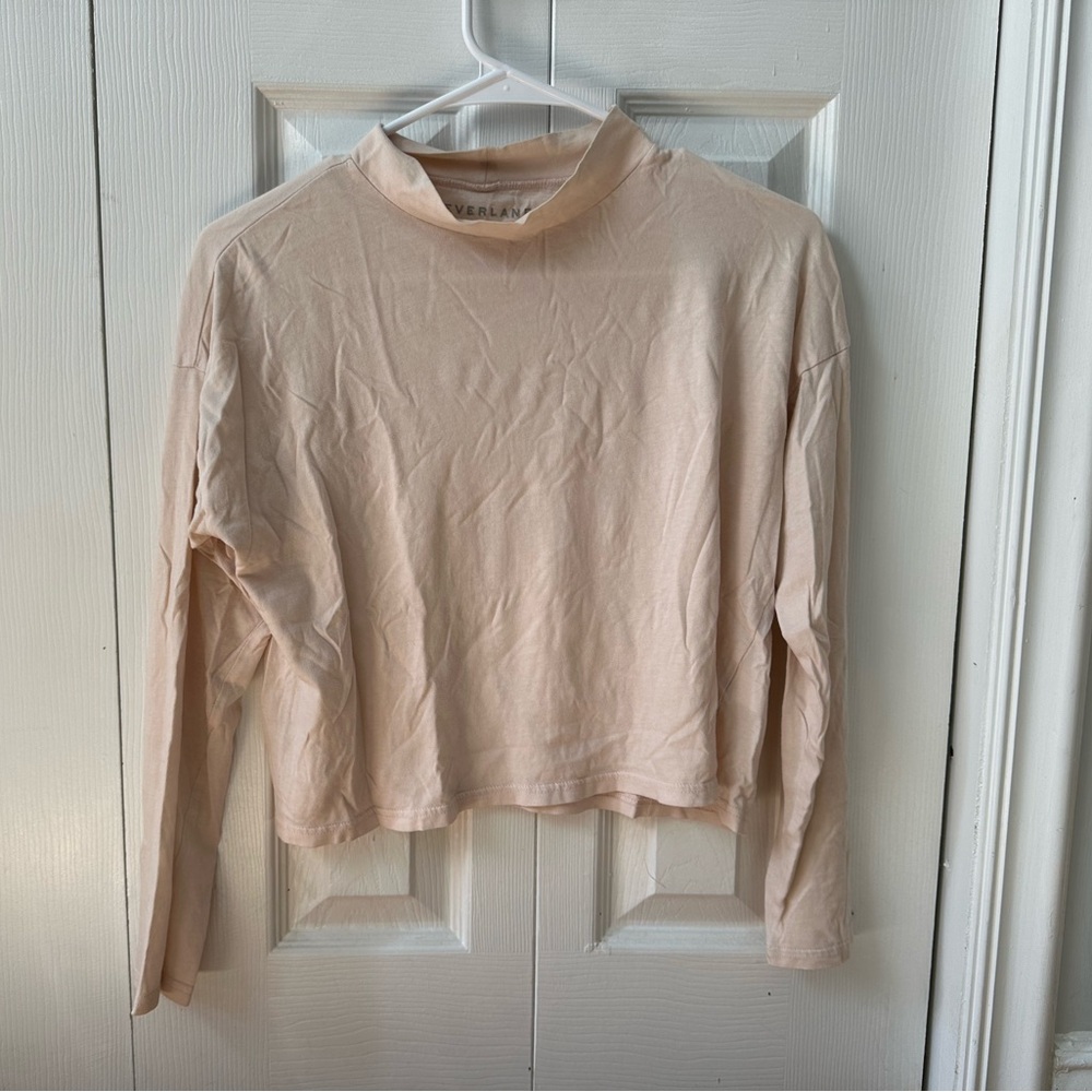 Everlane mock neck tee